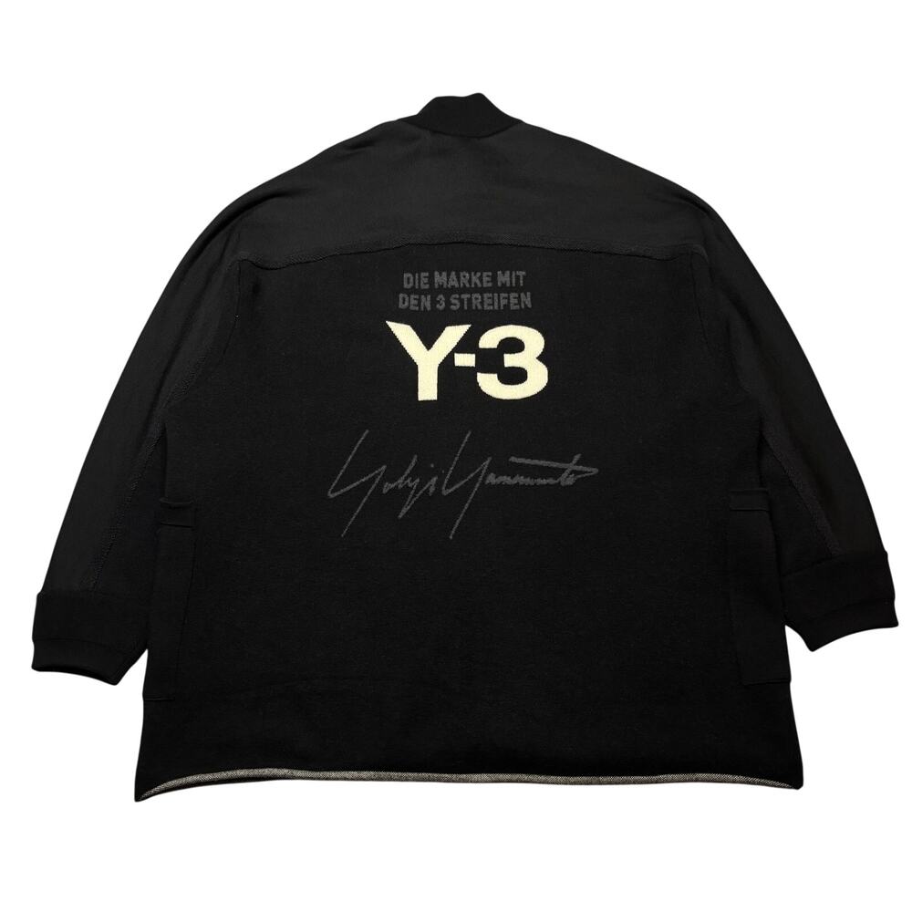 2018 Y-3 Adidas Yohji Yamamoto Mohair Zip Sweater Jacket Mens M Avant Garde